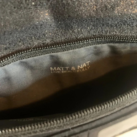 Matt & Natt Sparkly Black Woven Long Wallet - Picture 2 of 7